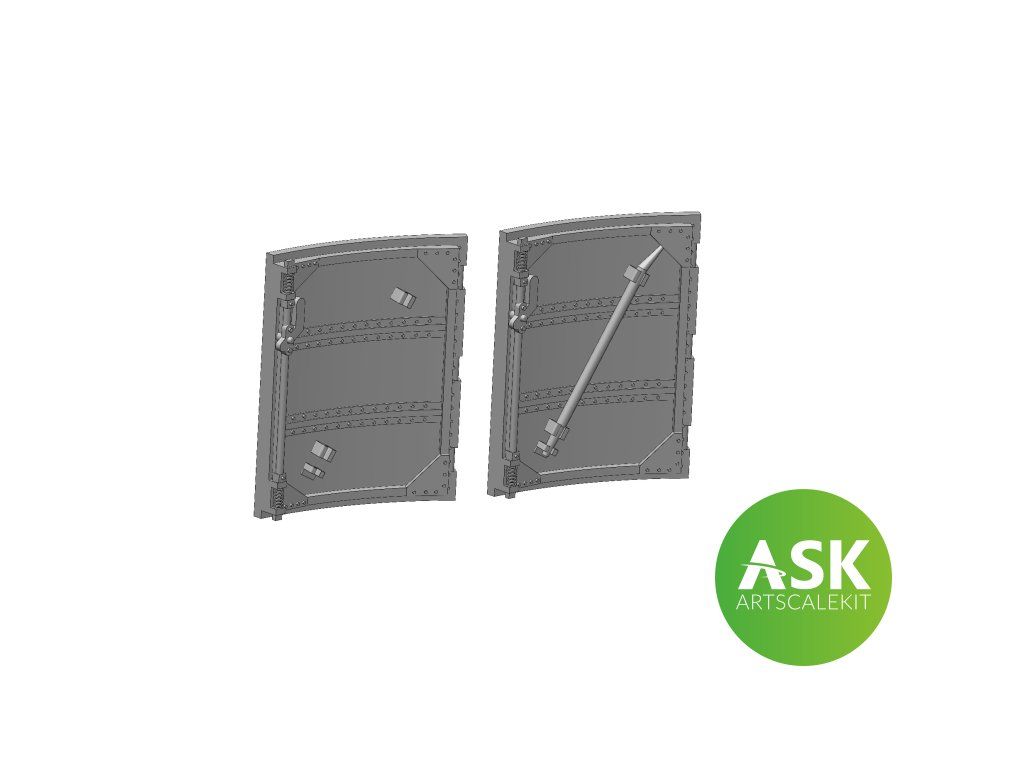 1:72 Spitfire Mk.Vb Cockpits Door for Eduard kit