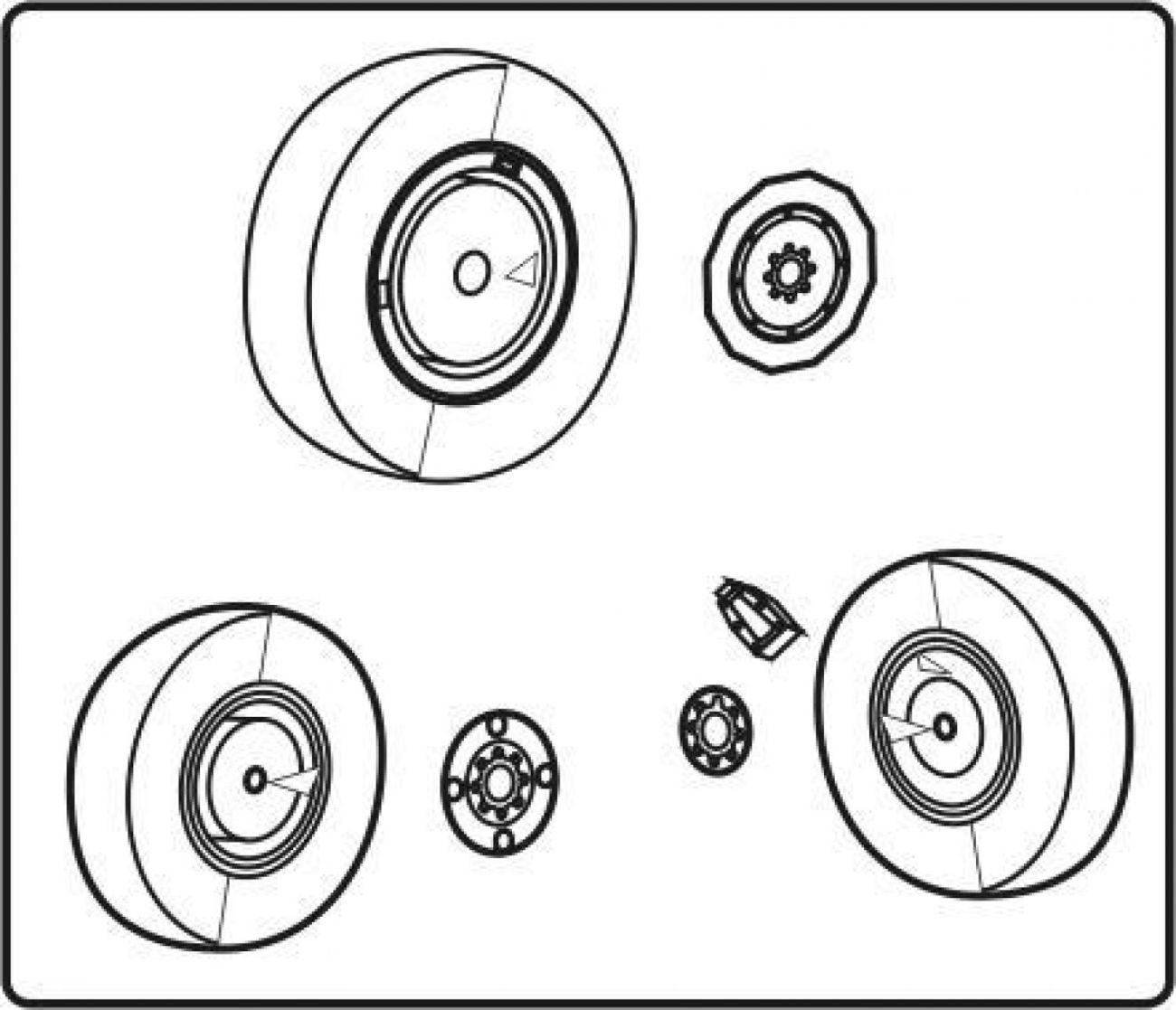 1:48 MiG-21 PF/MF/bis - wheel set for ACA