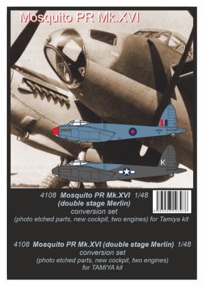 1:48 Mosquito double stage Merlin - conver.set for TAM