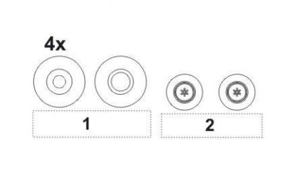 1:48 TSR-2 Wheels set for Airfix kit