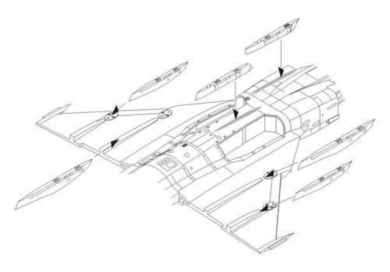 1:48 JAS-39C Gripen – Correction Wing racks
