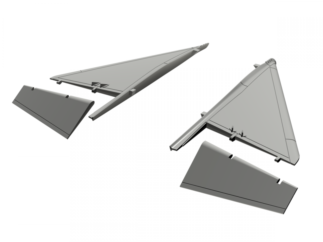 1:48 JA-37 Viggen canard correction set