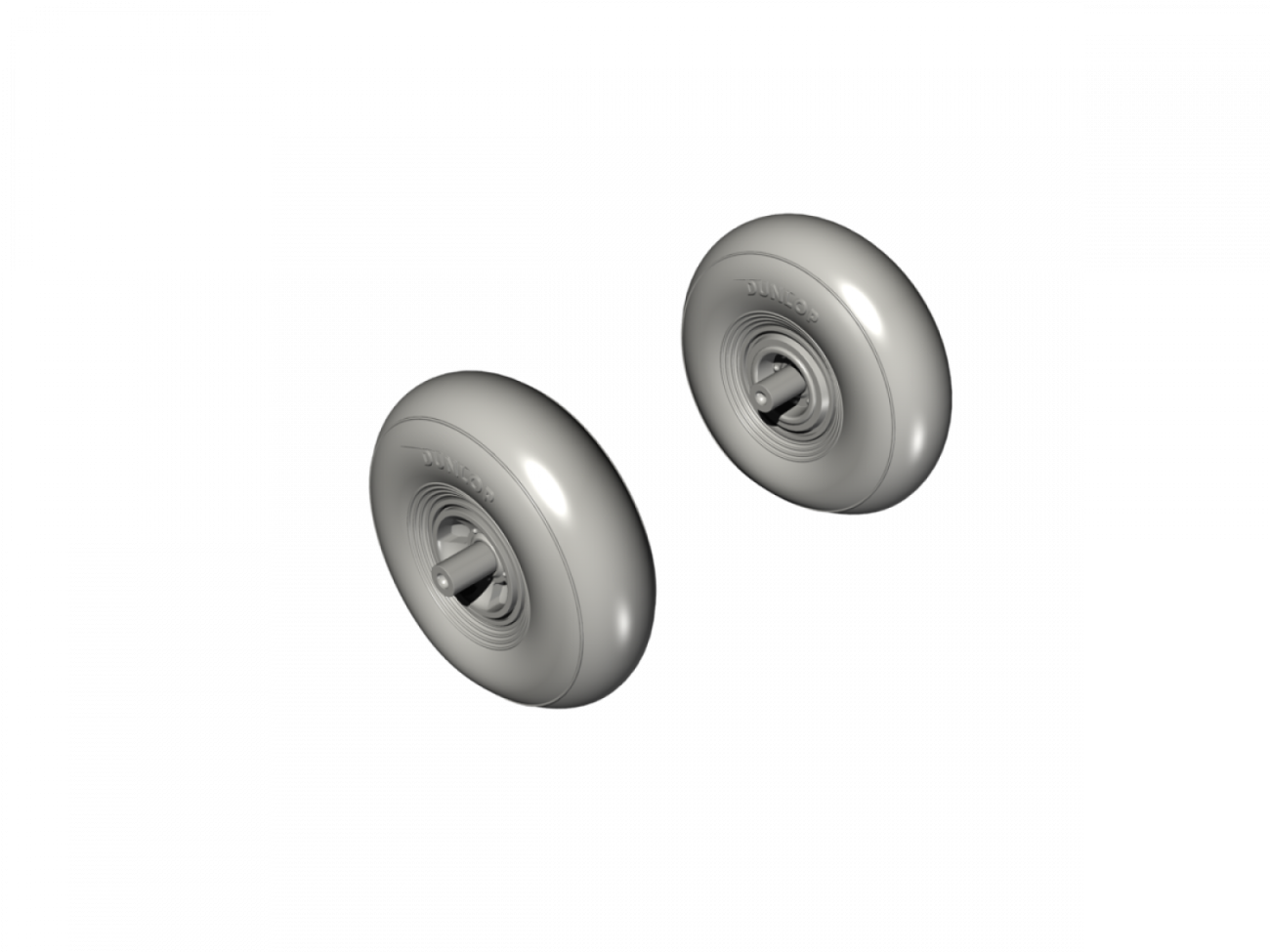 1:48 Blenheim Mk.I/IF Mainwheels / Smooth Tyre