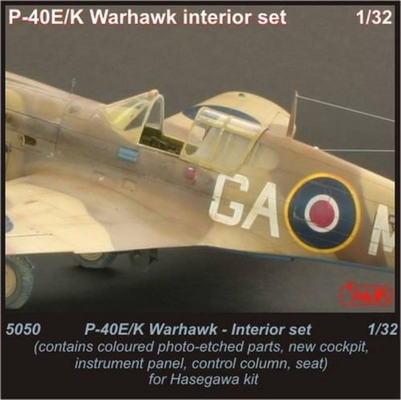1:32 P-40 E/K Warhawk Interior set for HAS