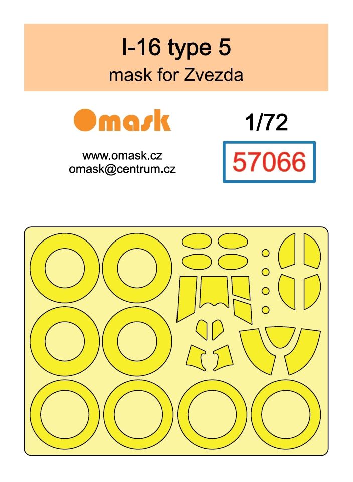 1:72 I-16 type 5 mask (for Zvezda)