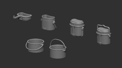 1:35 Dining set Soviet Army - WW2