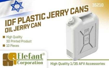 1:35 IDF plastic jerry cans - oil, 10 pcs.