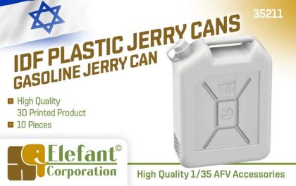 1:35 IDF plastic jerry cans - gasoline, 10 pcs.