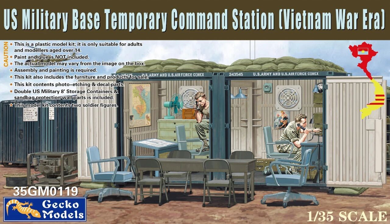 1:35 US Military Base Temporary Command Station
