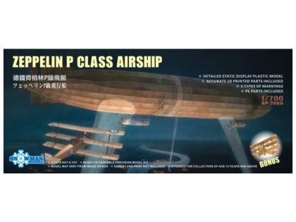 1:700 German Zeppelin Airship P-class 1910 w/3D printed N500