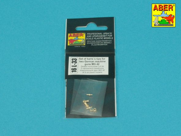 1:16 Set of Barrel Tips for Two German Machine Guns MG42
