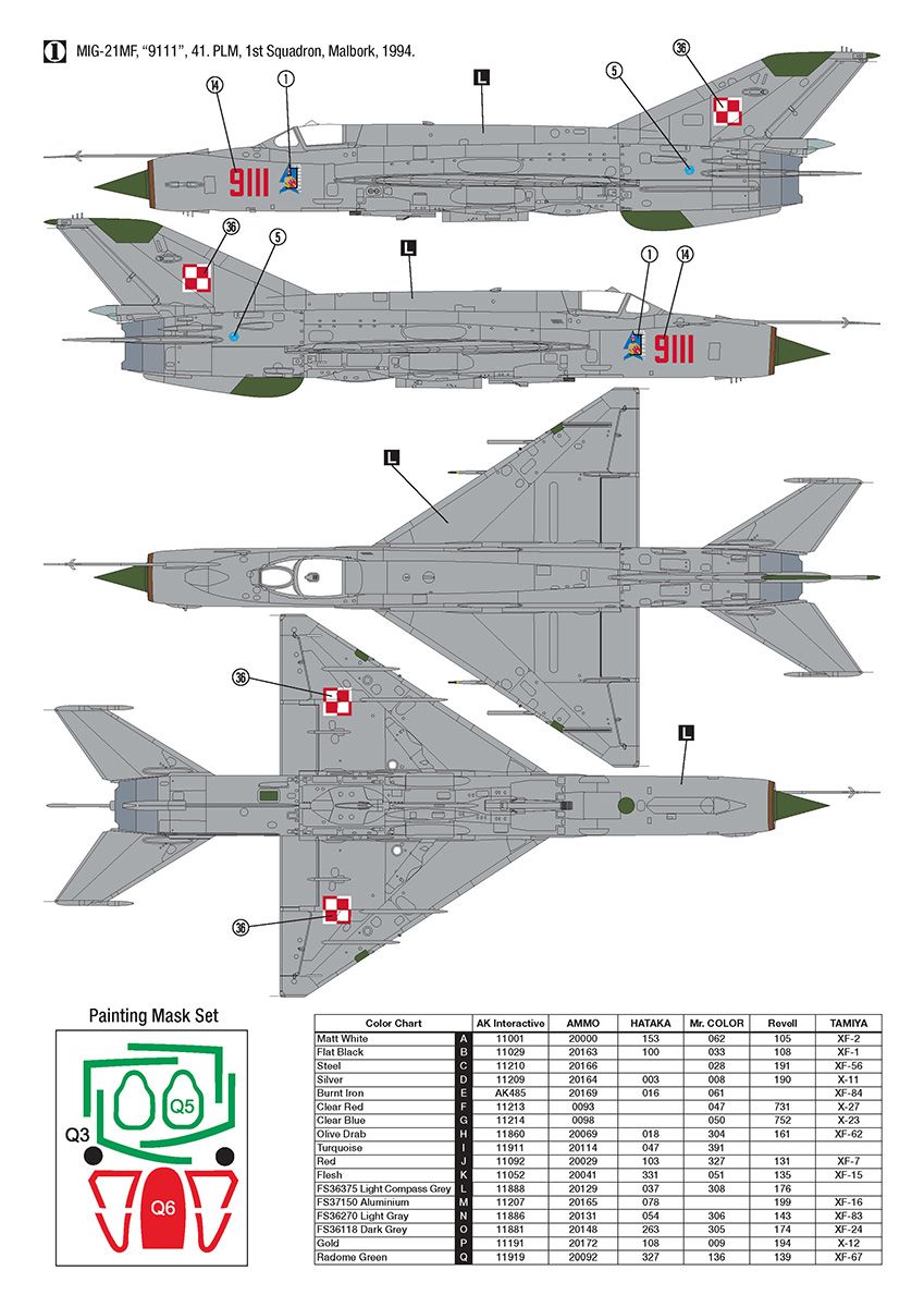 1:32 MiG-21MF Polish Air Force