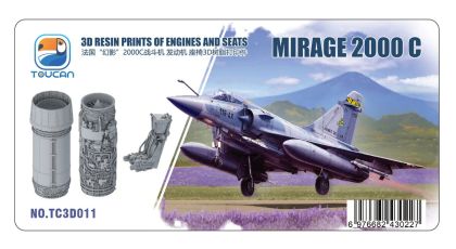 1:32 Dassault Mirage 2000 C - 3D Resin Prints of Engines and Seats
