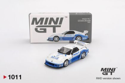 1:64 Mazda RX-7 LB-Super Silhouette IMSA White / Blue