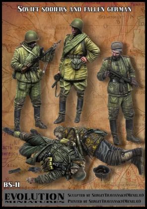 1:35 WWII Russian/Soviet Red Army Infantry and His Big Set #11 (5 pieces)