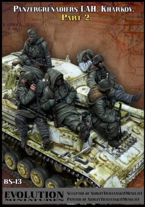 1:35 WWII German Kharkov Waffen-SS LAH Panzergrenadiers Part 2 Big Set #13 (6 figures)