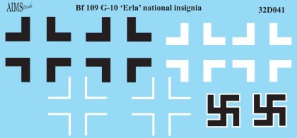 1:32 Bf-109 G-10 'Erla' - National Insignia