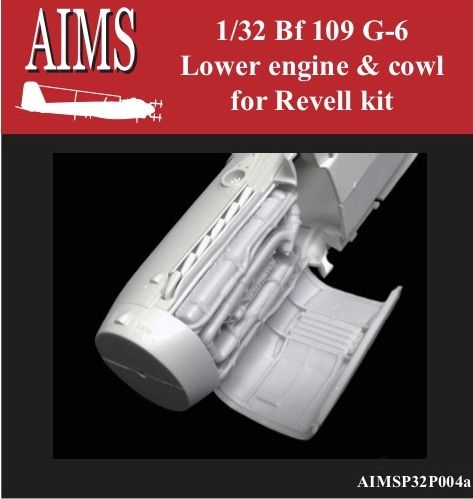 1:32 Bf-109 G-6 - lower engine plug and cowl (for Revell kits)