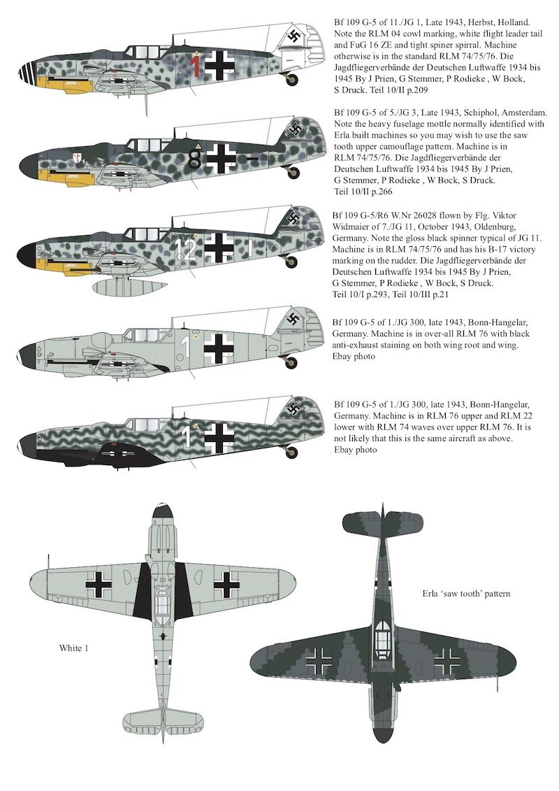 1:32 Bf-109 G-5 - Conversion Set (for Me-109 G-6 Hasegawa and Revell kits)