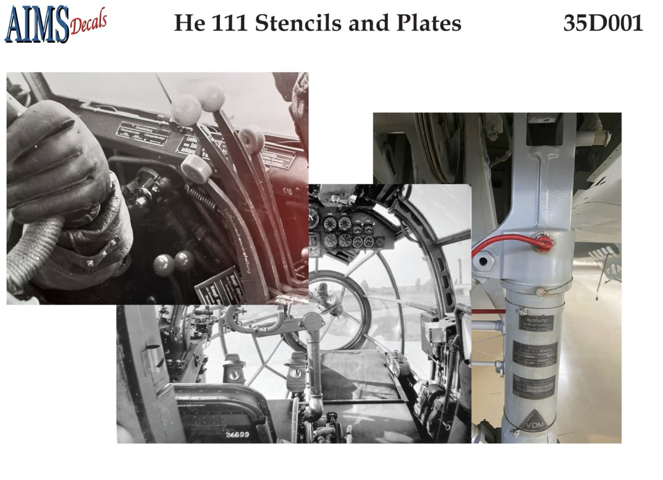 1:35 He-111 H-6 - Stencils and Plates