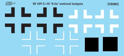 1:35 Bf-109 G-10 'Erla' - National Insignia