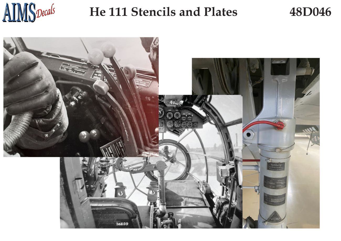 1:48 He-111 - Stencils and Plates