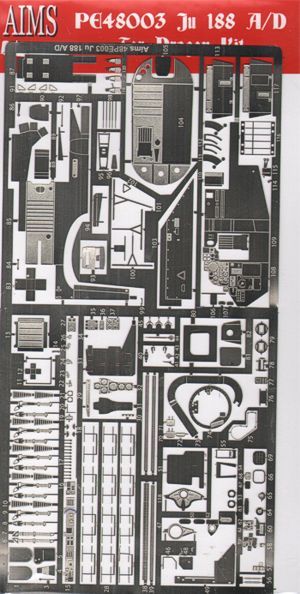 1:48 Ju-188 A/D - PE Set (designed to be used with Dragon kits)