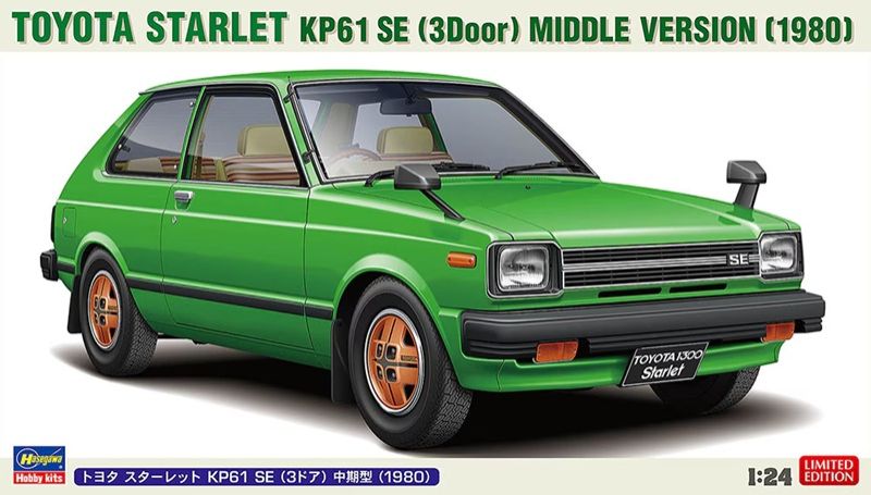 1:24 Toyota Starlet KP61 SE (3 Door) Middle Version (1980)