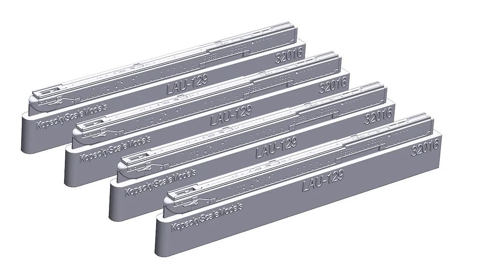 1:32 LAU-129 Rails (4pcs For F-16)