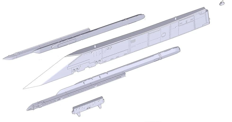 1:32 F-15C Early Pylons And Rails (for Tamiya kits)