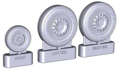 1:48 F-15 E Strike Eagle - Modern Wheels (for Great Wall Hobby Kits)