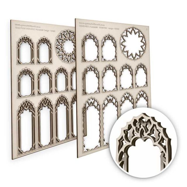 1:48/1:35 Vampire Miniature Windows - Large