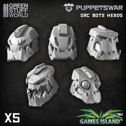 PuppetsWar - Ork Bots Heads