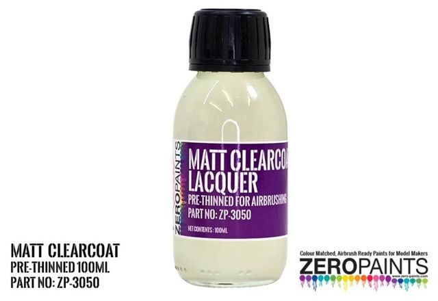 Matt Clearcoat Lacquer 100ml (Pre-Thinned for Airbrushing)