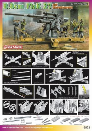 1:35 88mm FlaK37 mit Behelfslafette