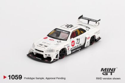 1:64 Nissan LB-ER34 Super Silhouette - No.23 Athlete / Collet White (Blister)