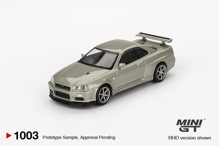 1:64 Nissan Skyline GT-R (R34) VSPEC II Millenium Jade 2002 Blister