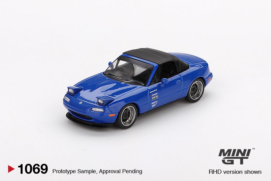 1:64 Mazda MX-5 Miata Tuned Version Dark Blue 1990