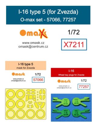 1:72 I-16 type 5 O-max set (for Zvezda)