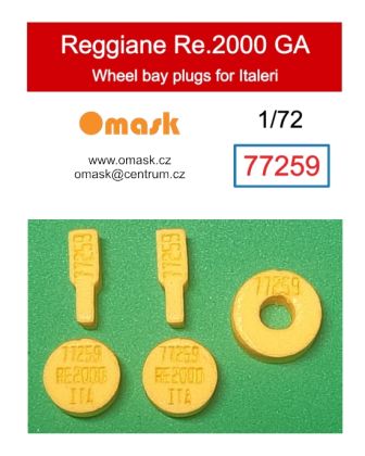 1:72 Reggiane Re.2000 GA wheel bay plugs (for Italeri)
