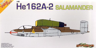 1:48 He162A-2 Salamander + Photo-Etched Parts