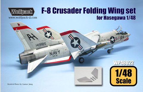1:48 F-8 Crusader Folding Wing Set for Hasegawa/Eduard/Hobby 2000