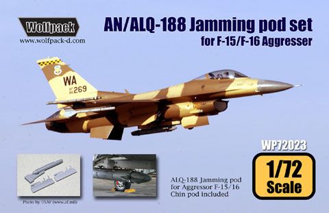 1:72 AN/ALQ-188 Jamming Pod with chin pod, for F-15/F-16 Aggressor