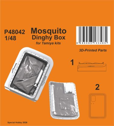 1:48 Mosquito Dinghy Box for Tamiya kits