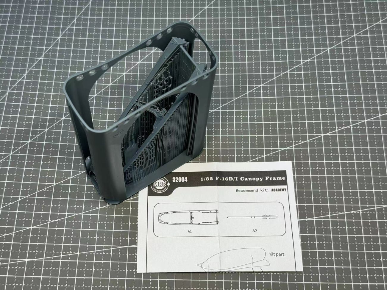 1:32 F-16 two seat canopy frame Mini Craft Collection