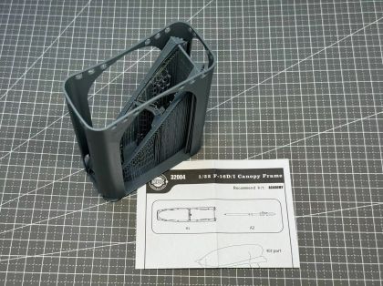 1:32 F-16 two seat canopy frame Mini Craft Collection