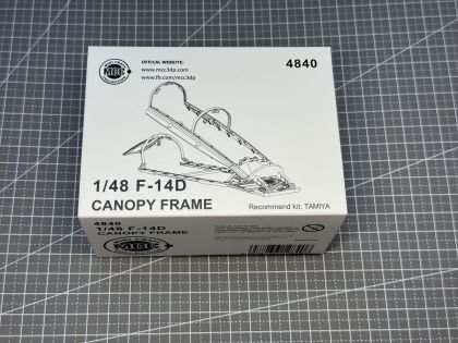 1:48 Grumman F-14D Tomcat canopy frame for Tamiya