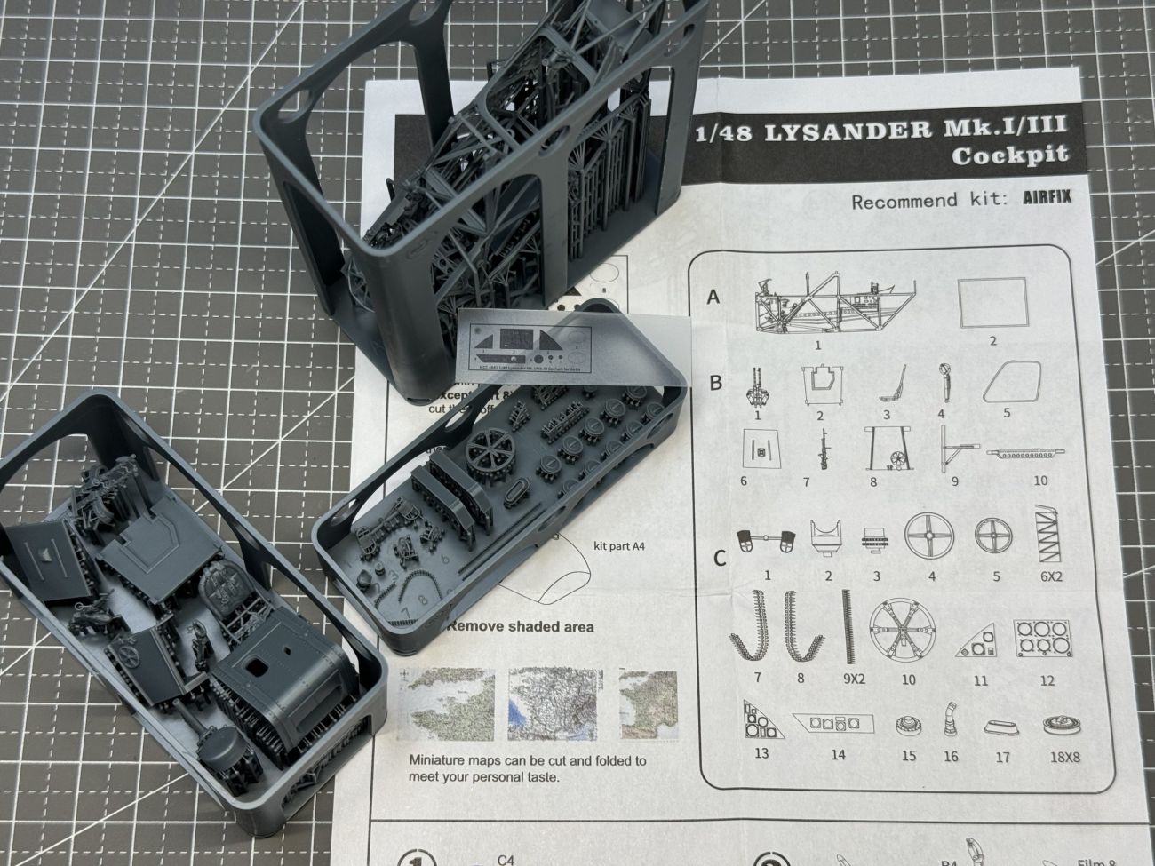 1:48 Lysander Mk.I/III cockpit for Airfix