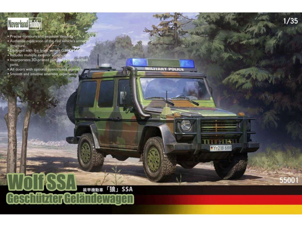 1:35 Wolf SSA Geschützter Geländewagen