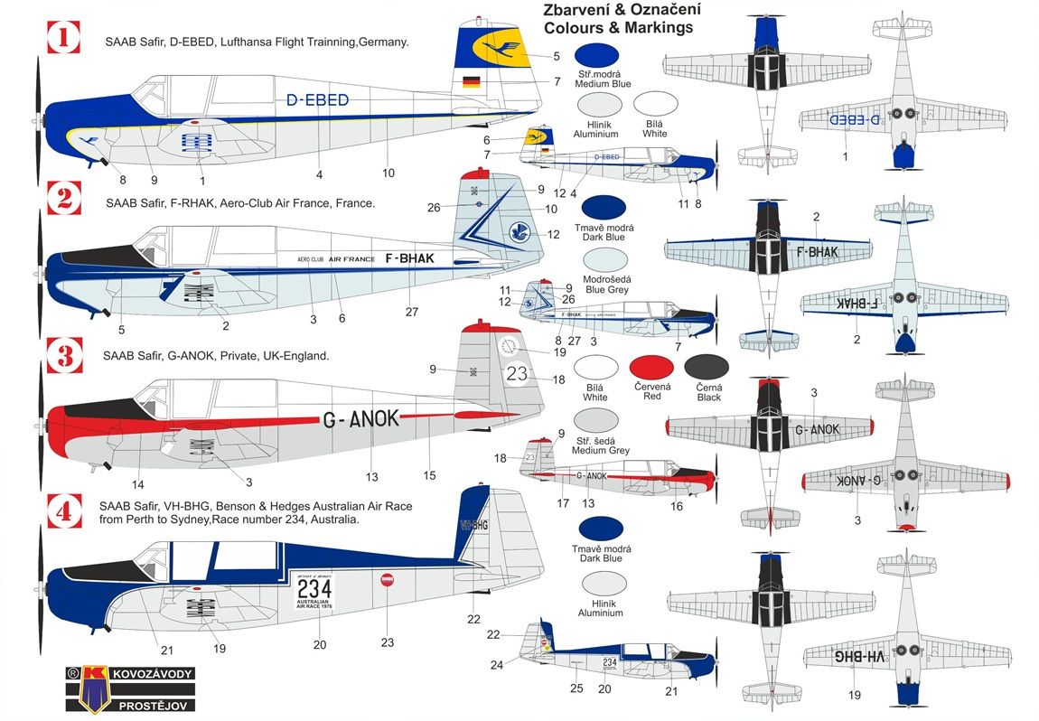 1:72 SAAB Safir In civilian services